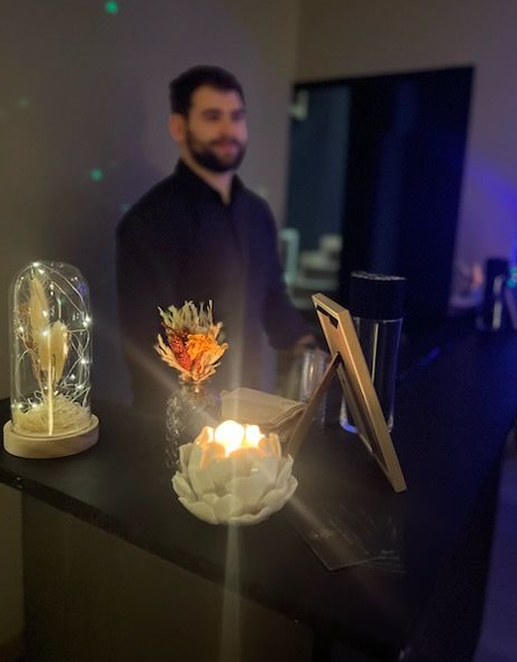 Bar à cocktails et barman